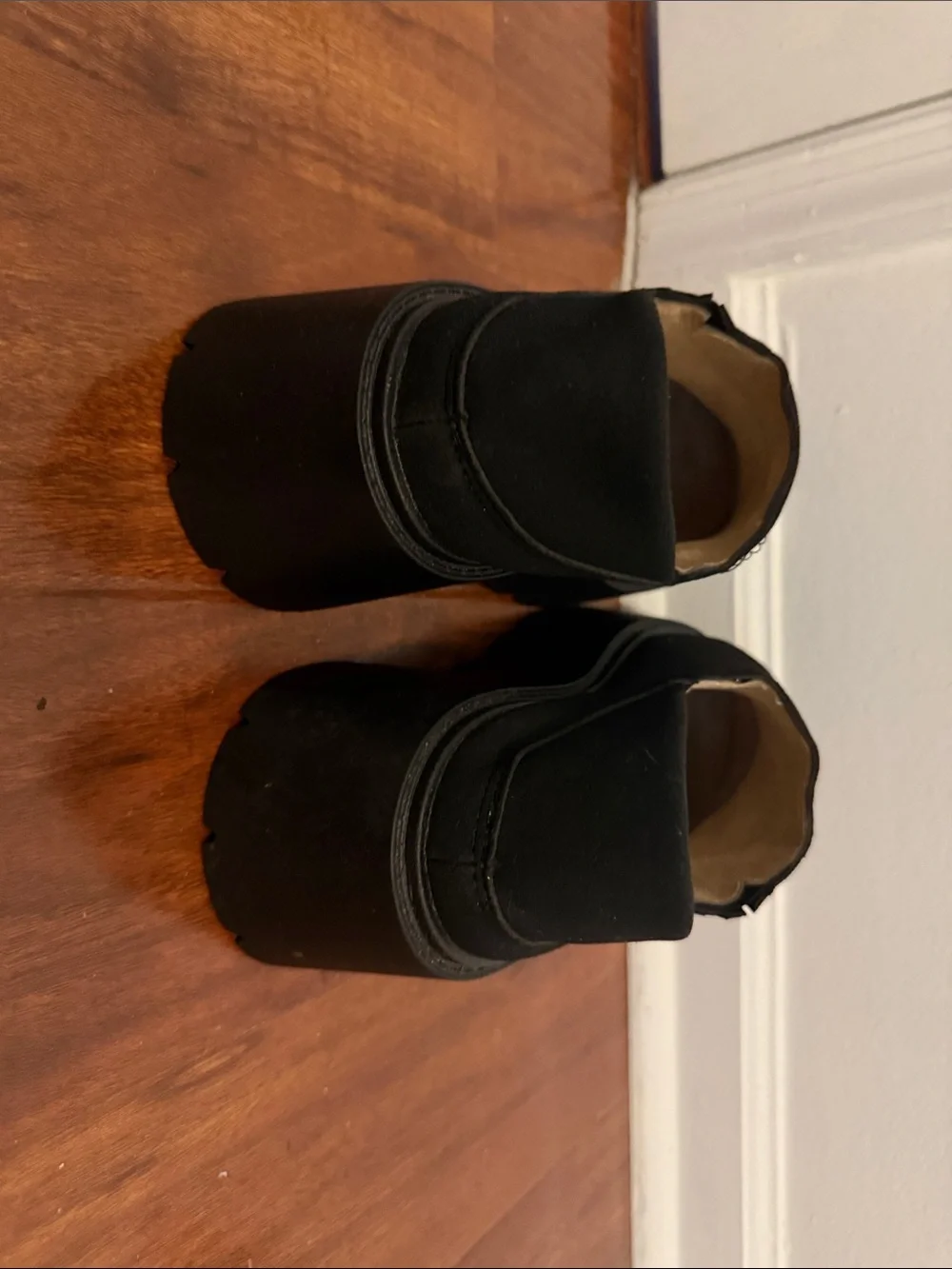 Women's Black Slip-On Platform Shoes